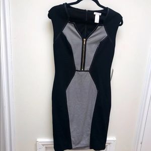 NWT: Vintage Cache Black & White Work Dress